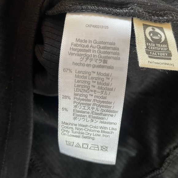 Madewell Ribbed Black Long Sleeve Shirt NWT - Picture 9 of 10